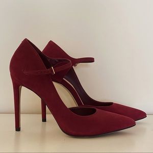 NEW Aldo Burgundy Maroon Stiletto Heel with Strap